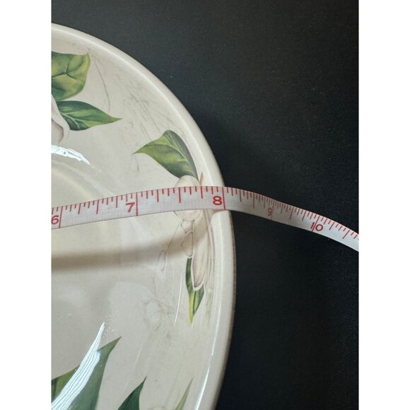 Magnolia Ironstone Bowl 10" Hand-Painted By Pier1 Imports - Picture 5 of 8